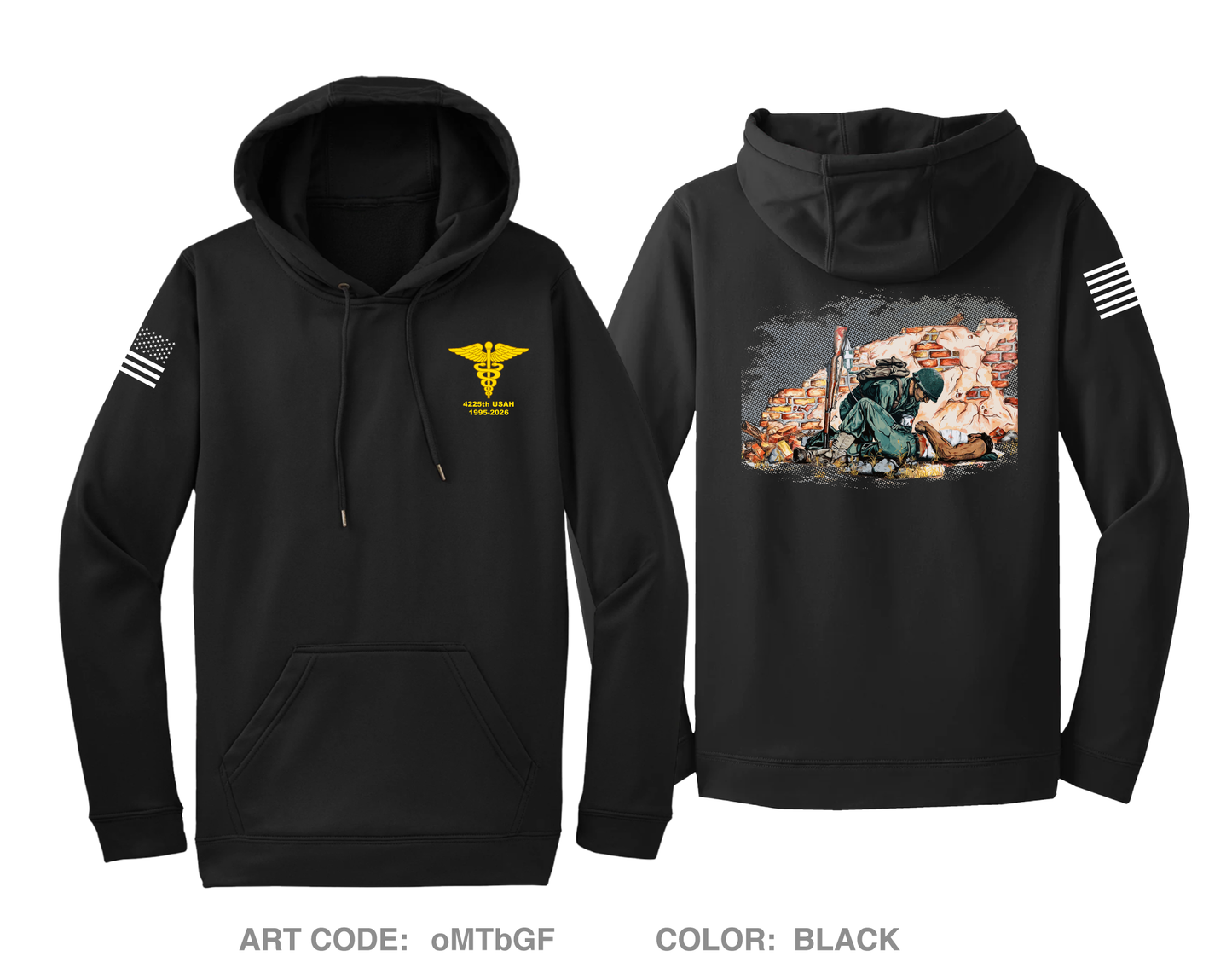 4225 USAH Hi-Tech Performance Hoodie - oMTbGF