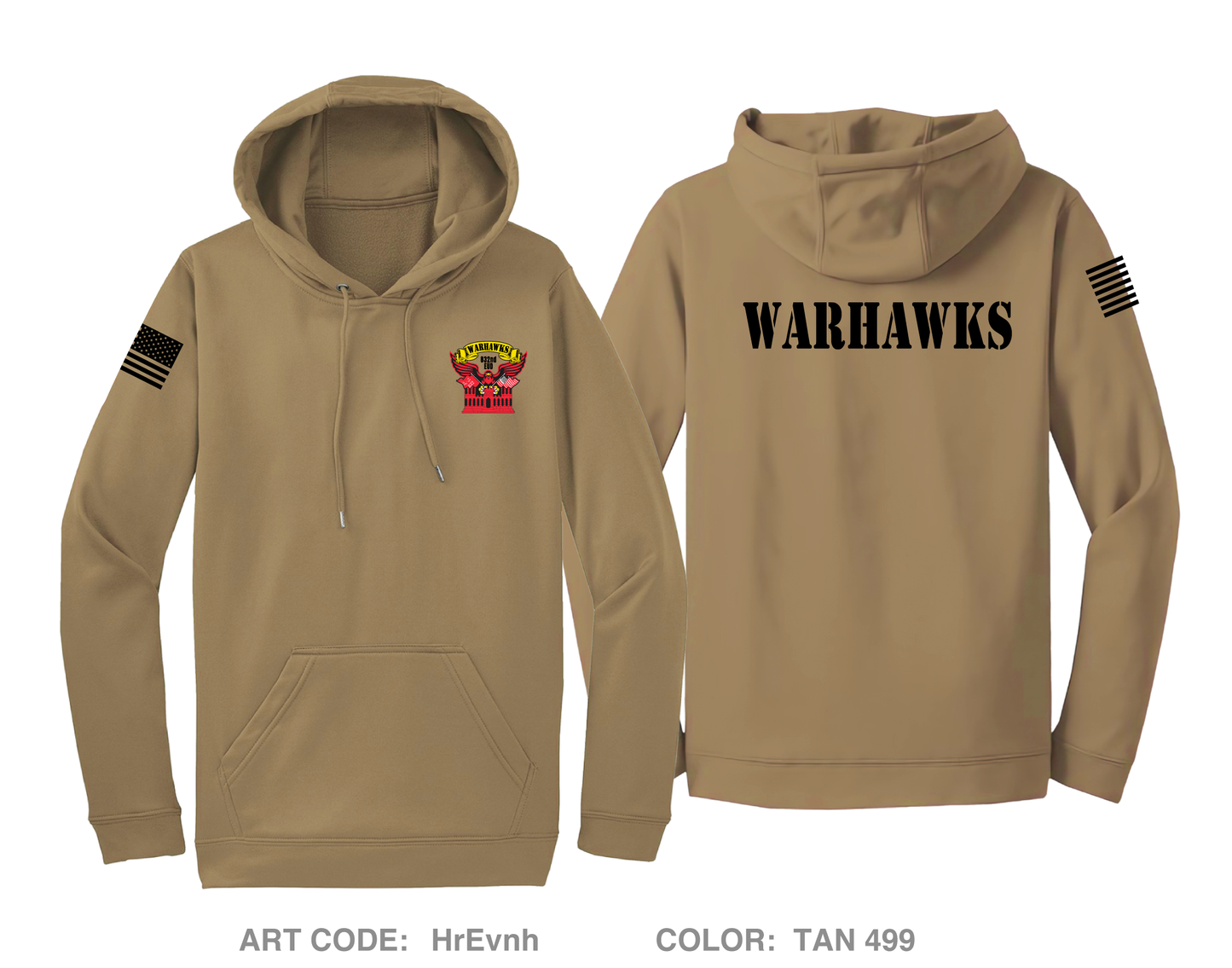 832nd EUD Fundraising Collection Hi-Tech Performance Hoodie - HrEvnh