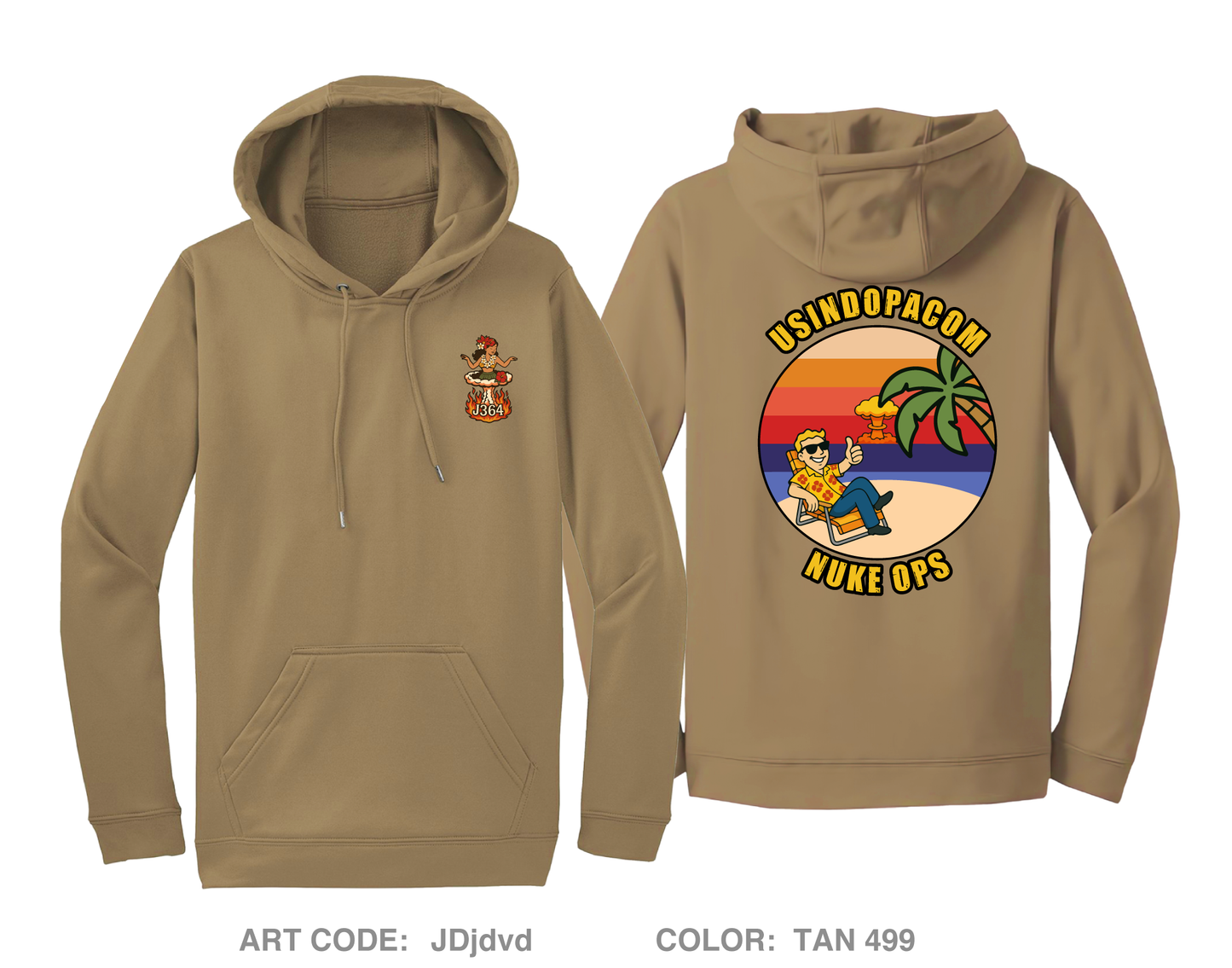 J364 USINDOPACOM Hi-Tech Performance Hoodie - JDjdvd