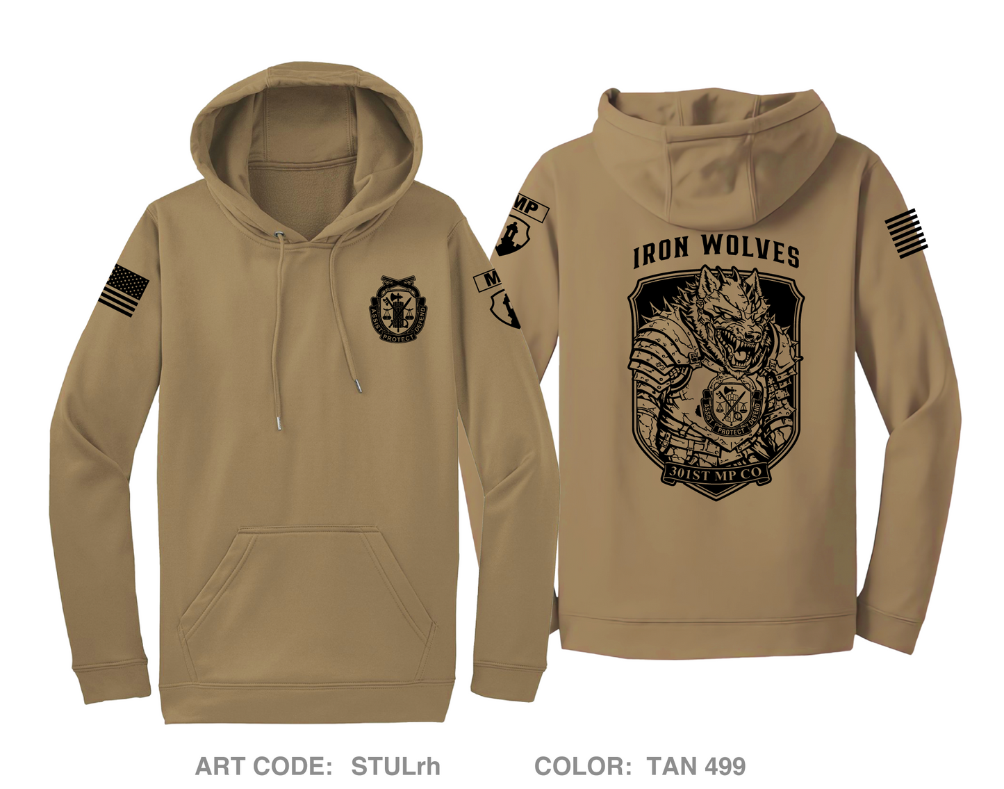 1st PLT, 301st MP CO Hi-Tech Performance Hoodie - STULrh
