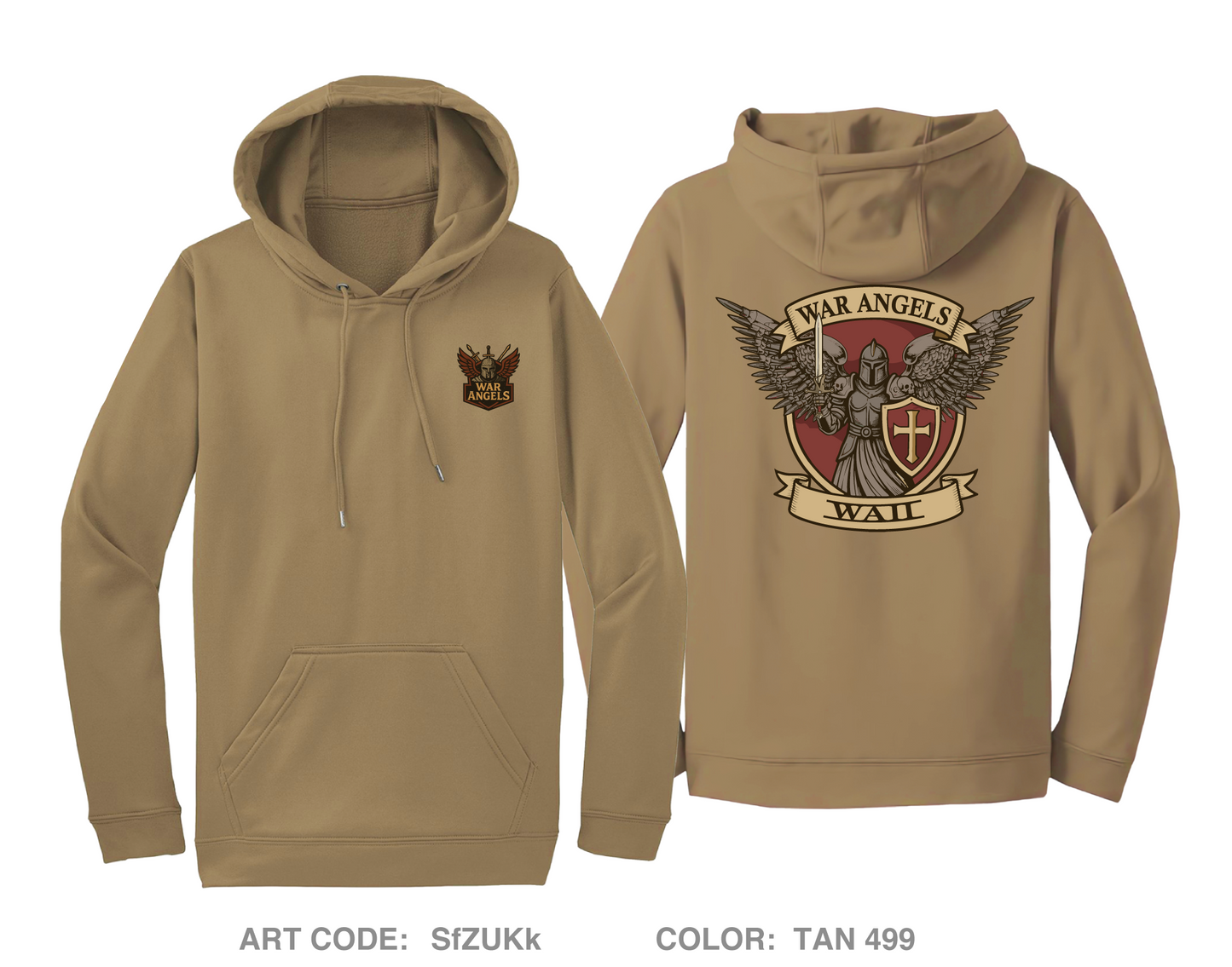 2nd Platoon, Guns Troop, 2nd Squadron, 11th ACR Hi-Tech Performance Hoodie - SfZUKk