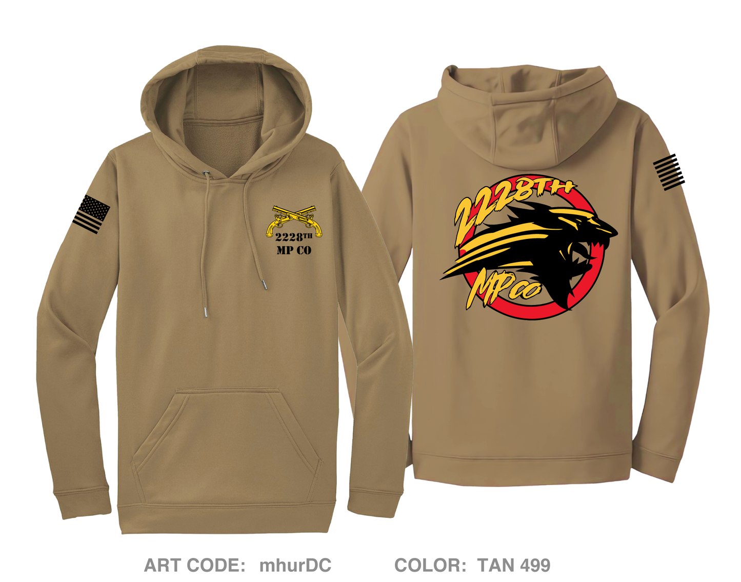 2228th MP CO Hi-Tech Performance Hoodie - mhurDC