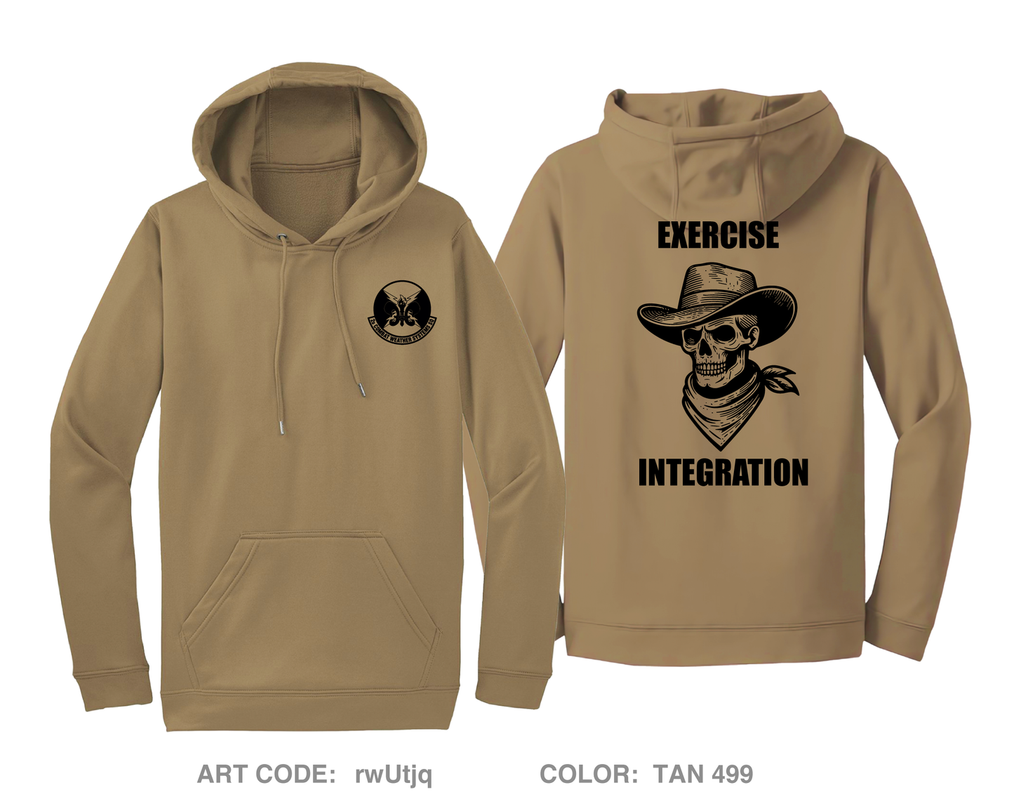2d Combat Weather Systems Squadron Exercise Integration Fundraising Collection Hi-Tech Performance Hoodie - rwUtjq