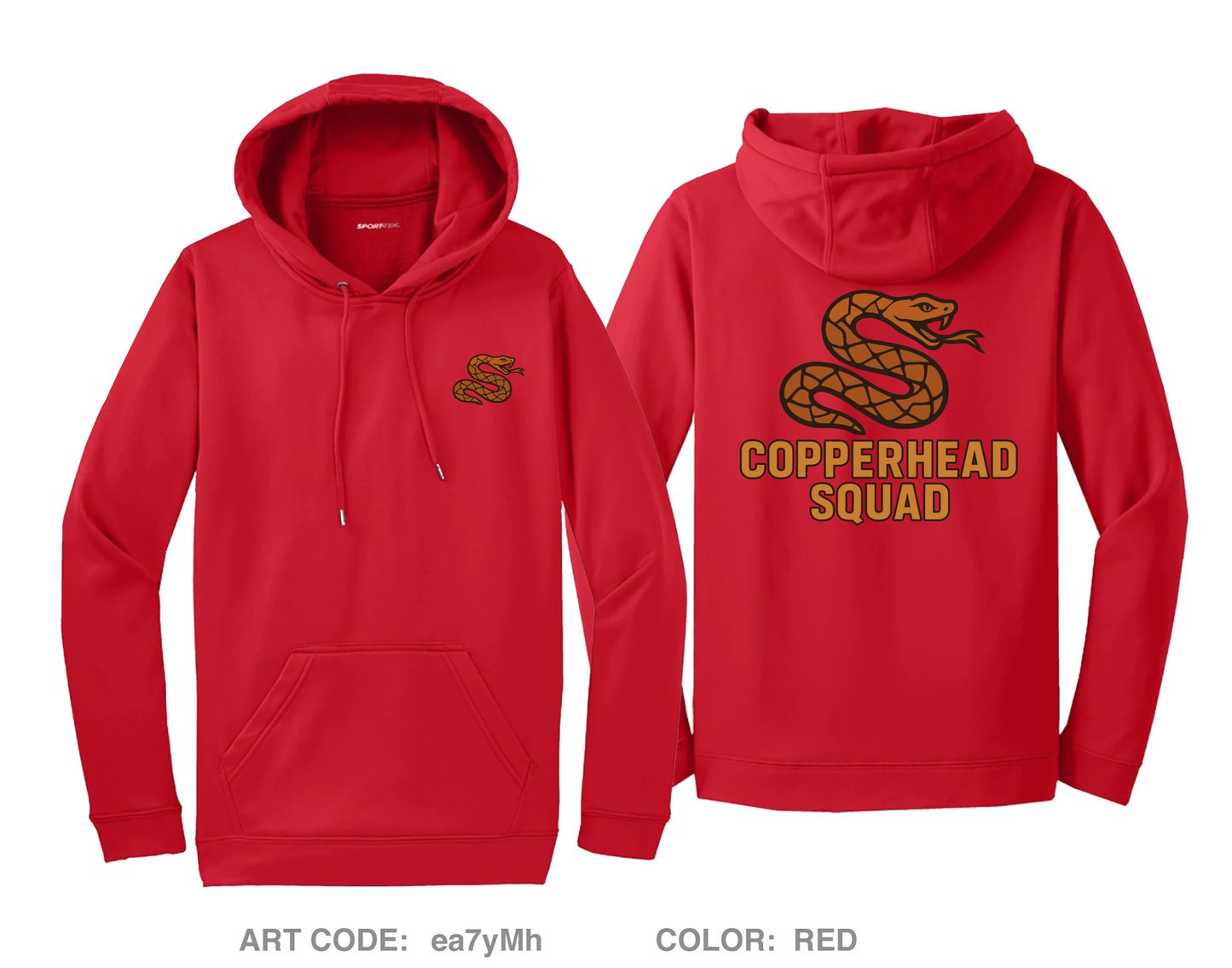 Copperhead squad Hi-Tech Performance Hoodie - ea7yMh