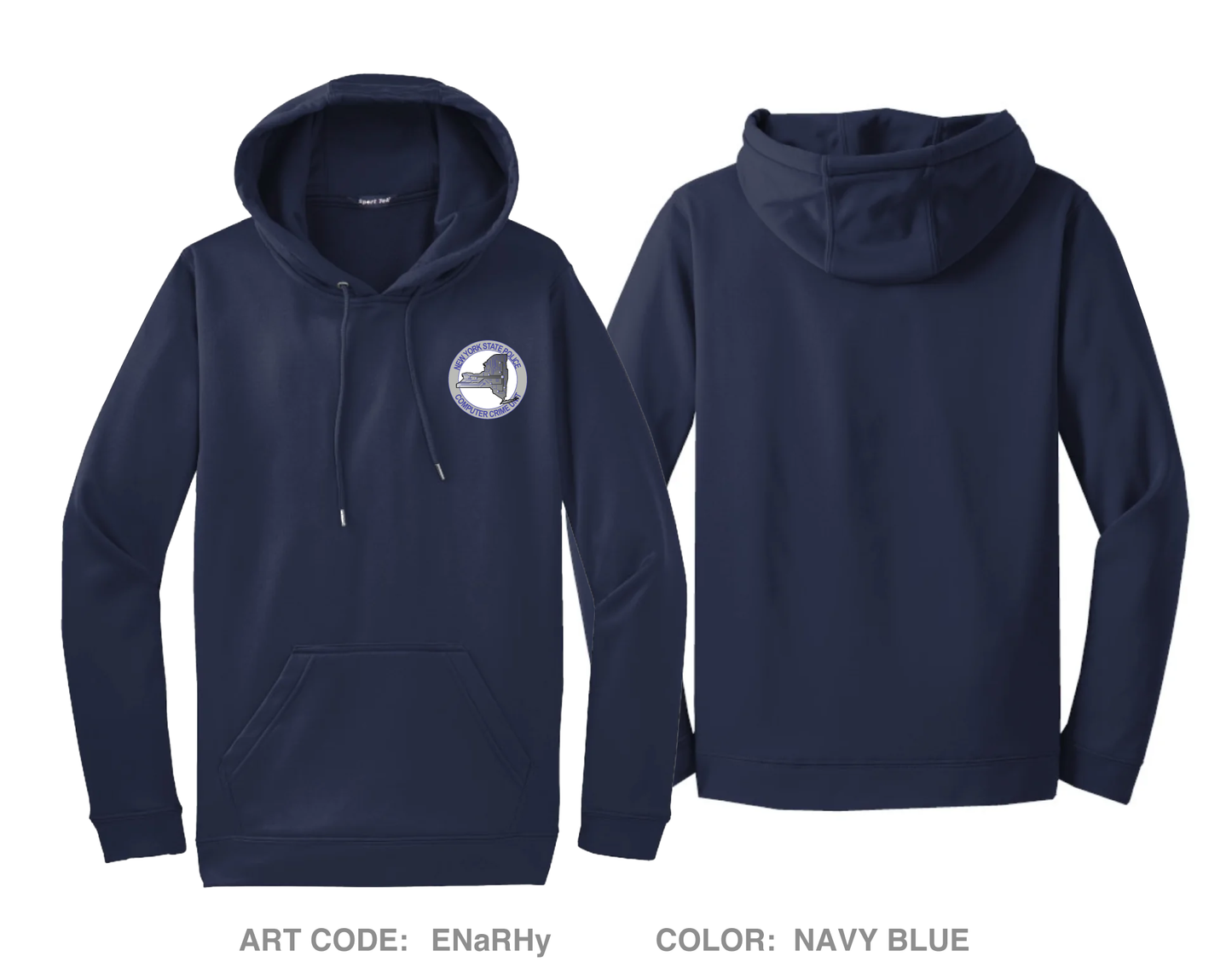 NYSP Troop F Computer Crime Unit Hi-Tech Performance Hoodie - ENaRHy