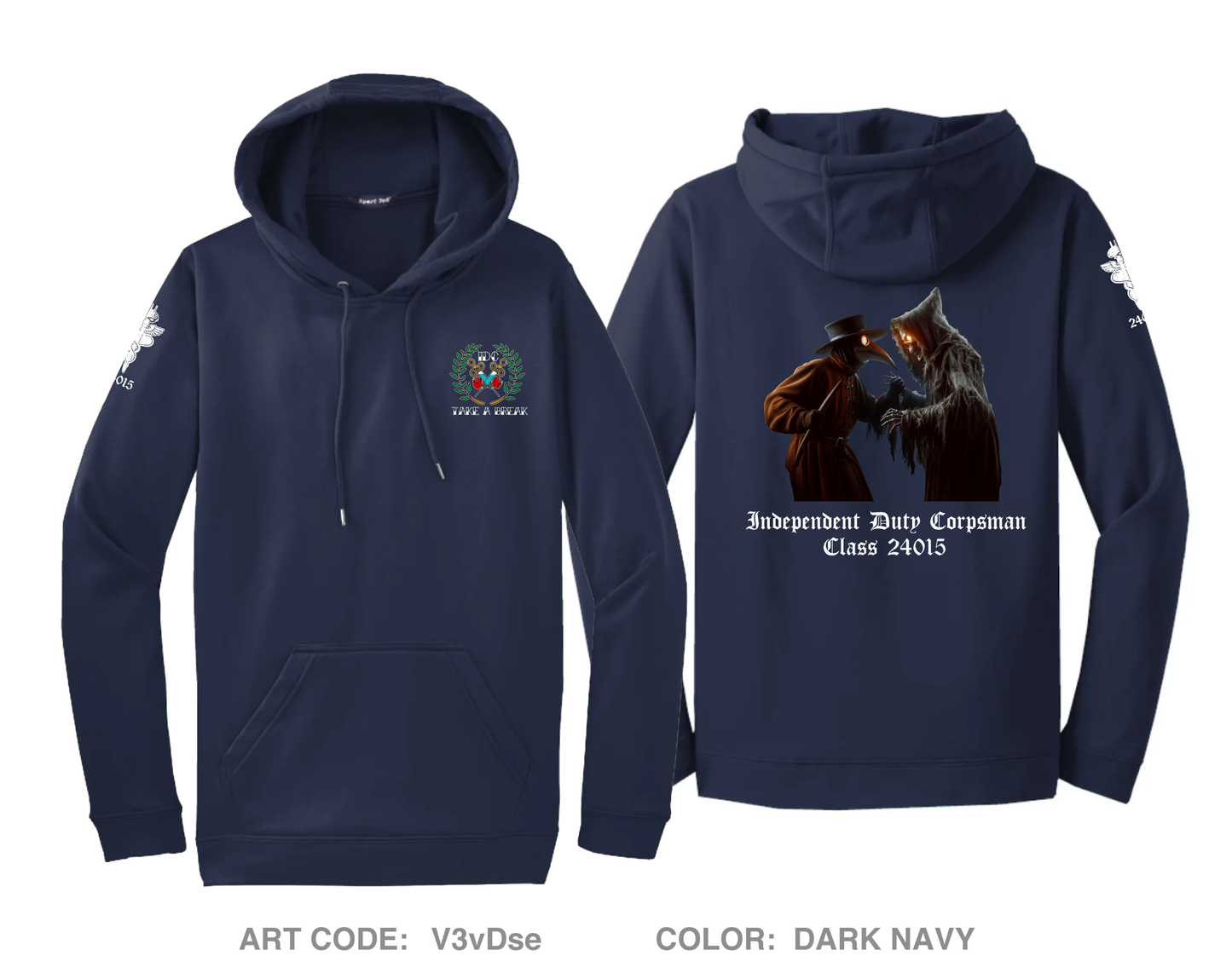 Surface Warfare Medical Institute Fundraising Collection Hi-Tech Performance Hoodie - V3vDse