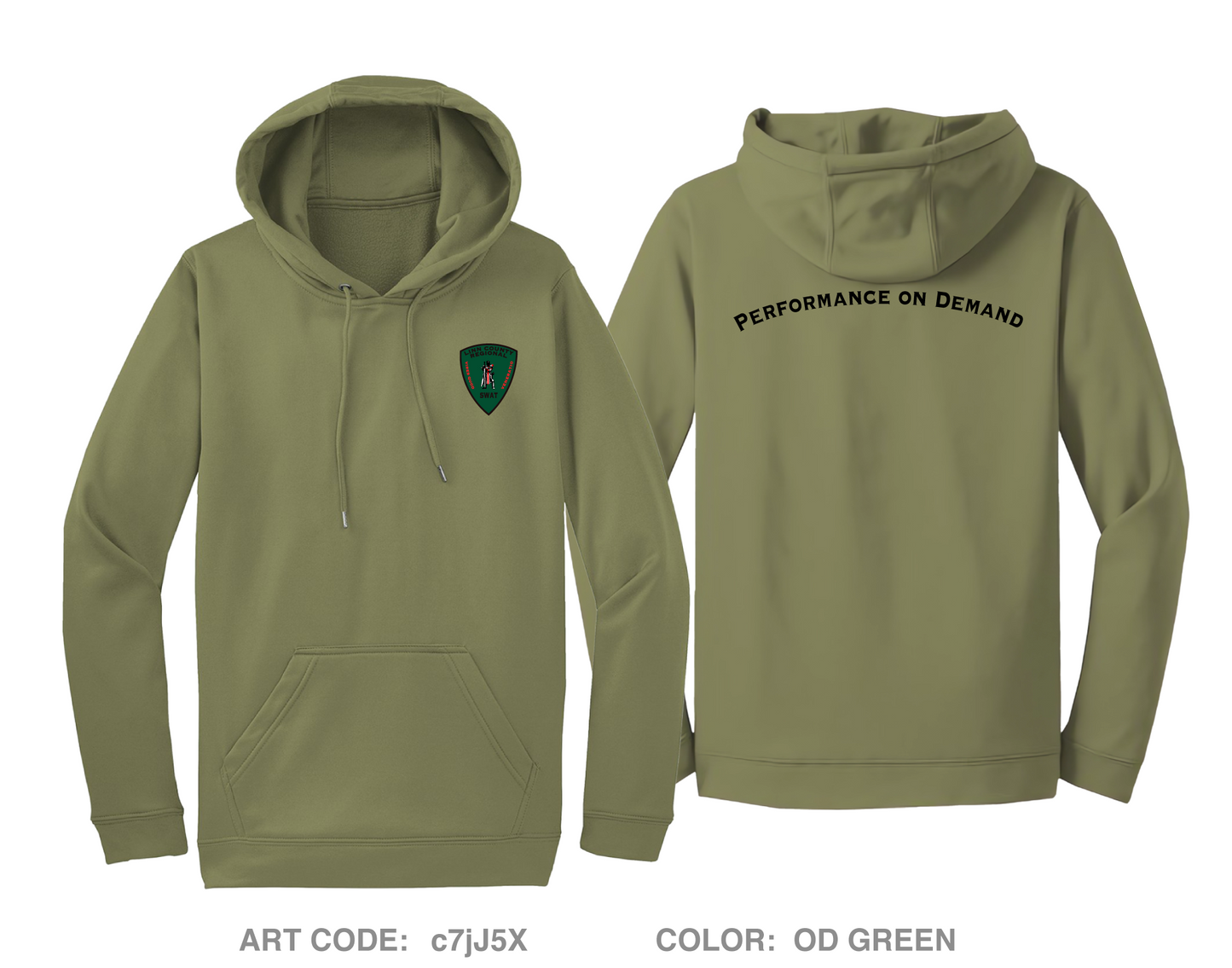 Linn County Regional SWAT Hi-Tech Performance Hoodie - c7jJ5X