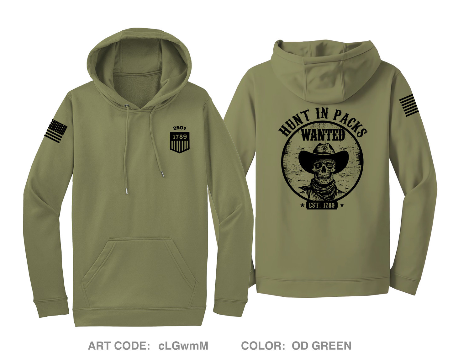 United States Marshals Hi-Tech Performance Hoodie - cLGwmM