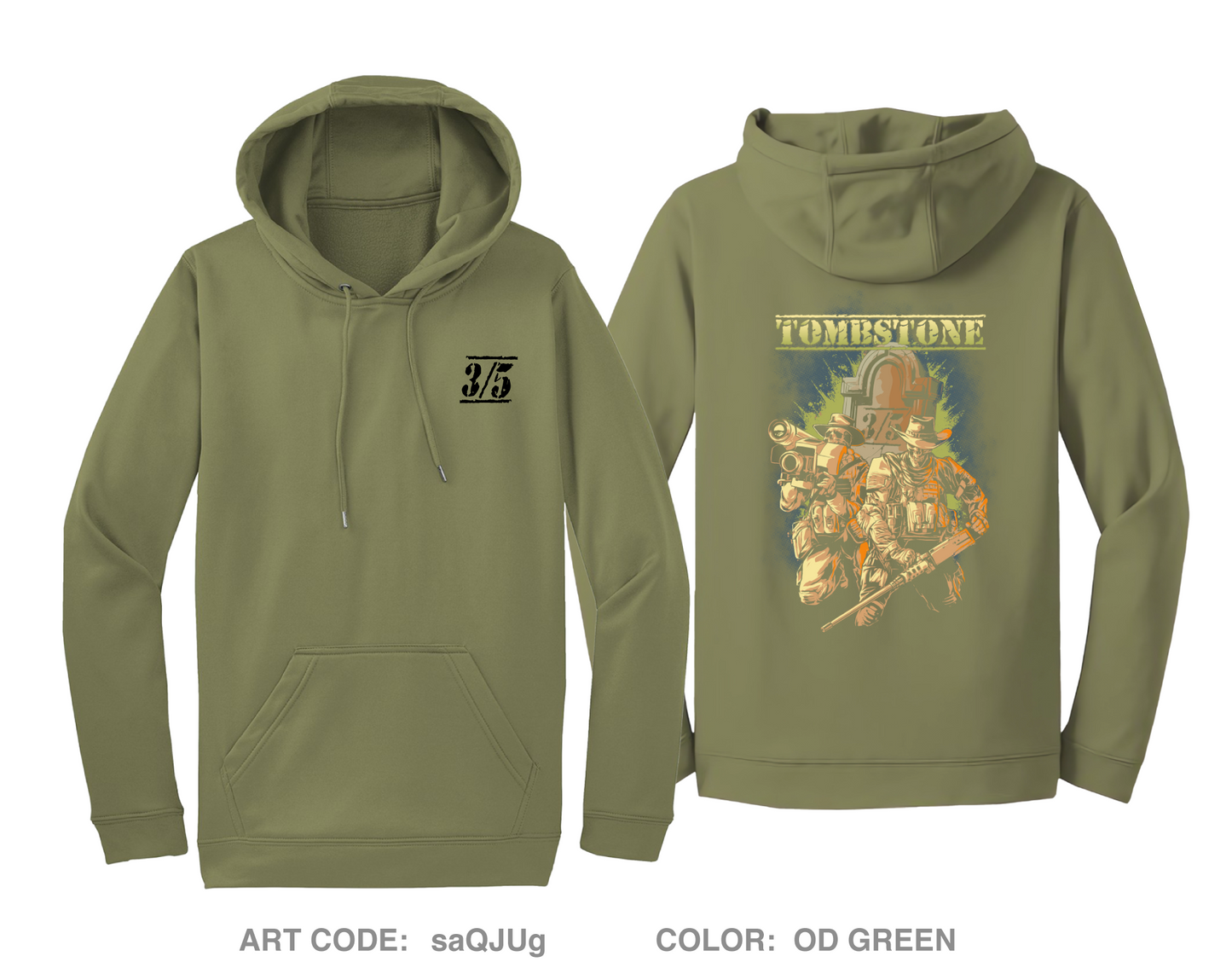 CAAT 1 Tombstone Hi-Tech Performance Hoodie - saQJUg