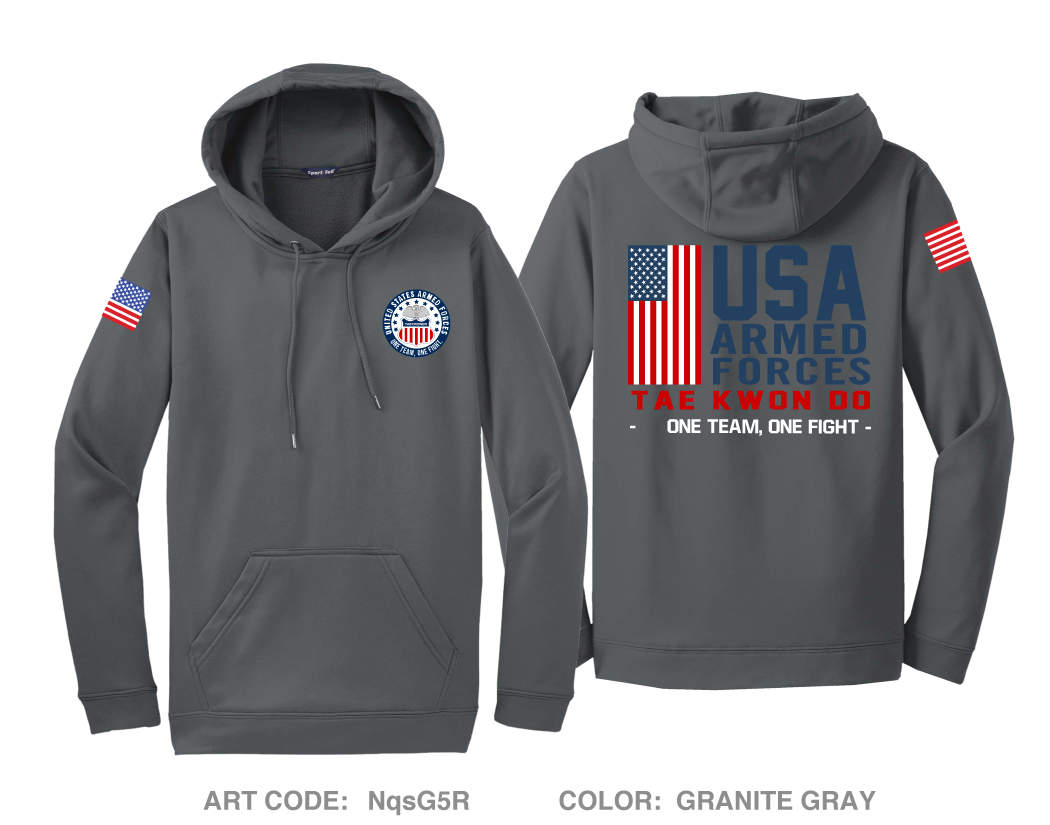 U.S. Armed Forced Taekwondo Alumni Hi-Tech Performance Hoodie - NqsG5R