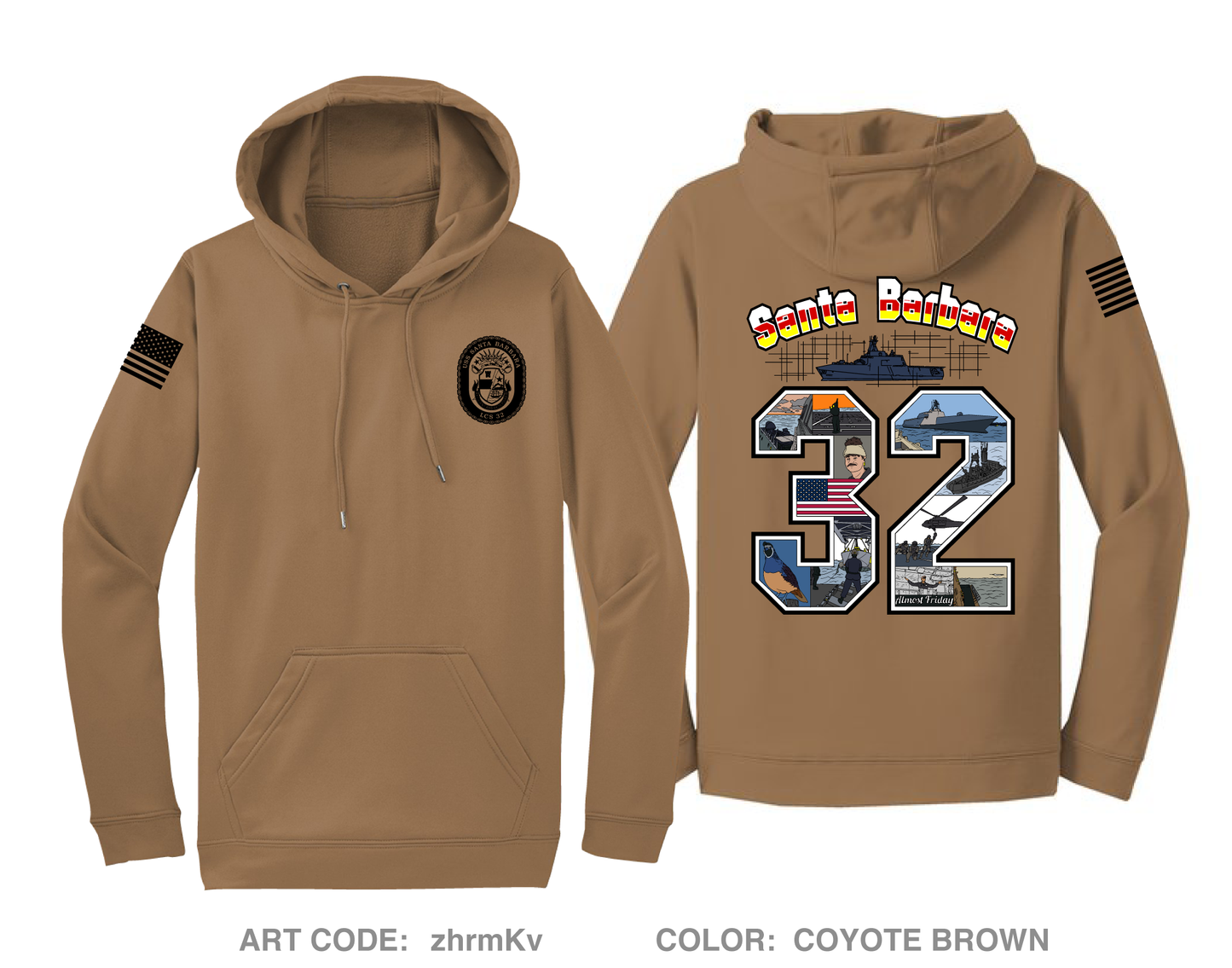 LCS 32 (Gold) Hi-Tech Performance Hoodie - zhrmKv