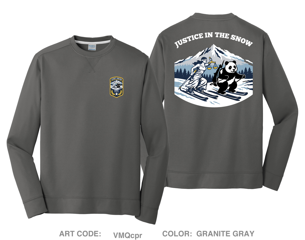 Office of the Special Trial Counsel at Fort Drum HI-Tech Performance Crewneck Sweatshirt - VMQcpr
