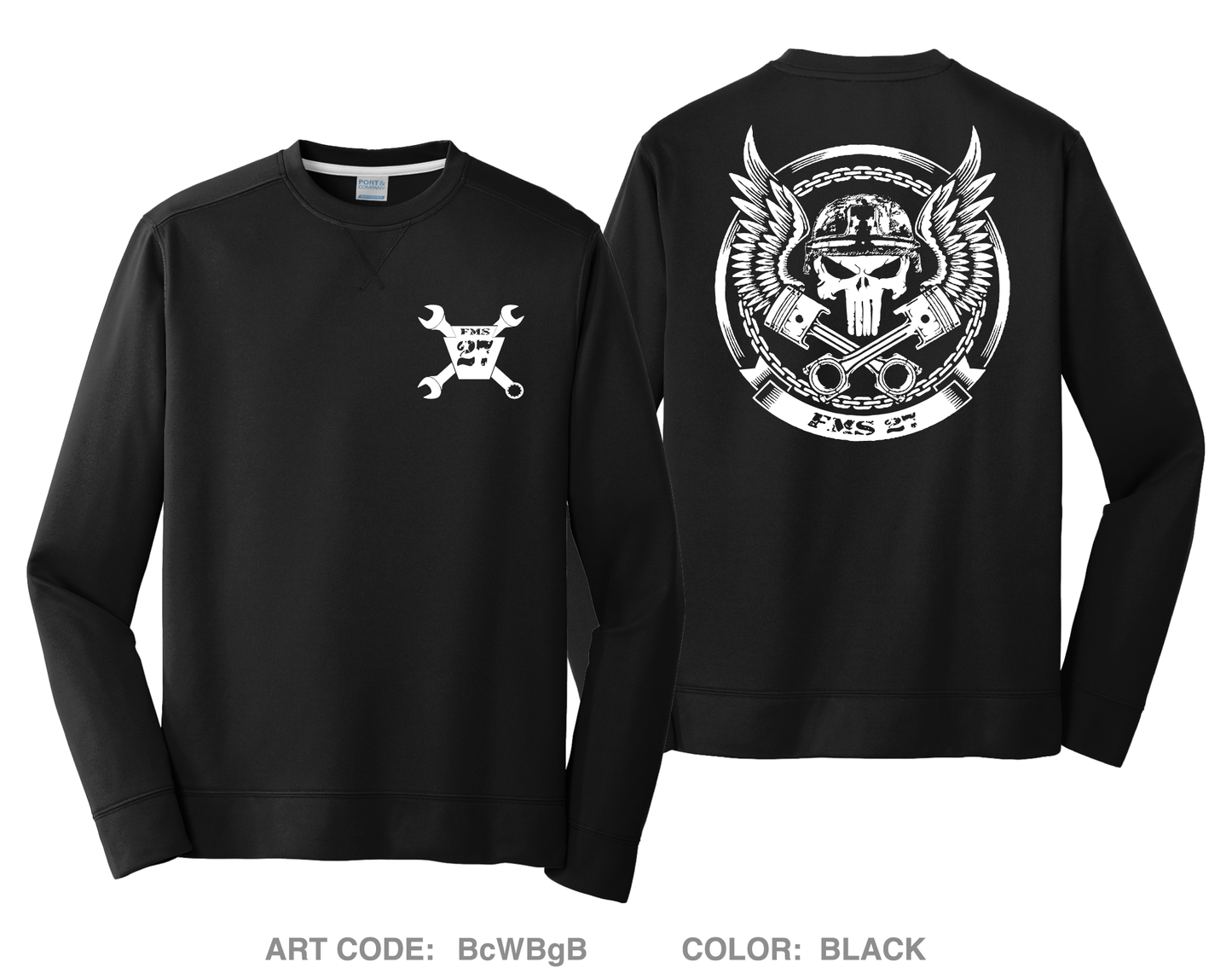 FMS 27 HI-Tech Performance Crewneck Sweatshirt - BcWBgB