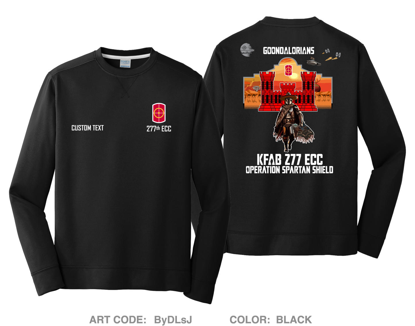 CUSTOM 2nd Platoon 277th ECC Comfort Unisex Crewneck Sweatshirt - ByDLsJ