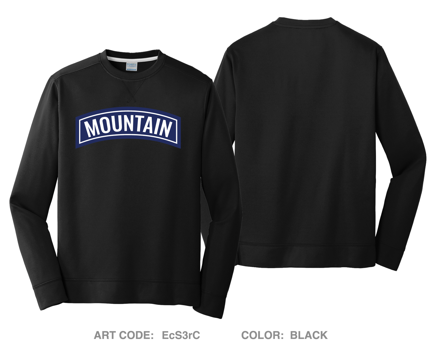 Mountain Training Group HI-Tech Performance Crewneck Sweatshirt - EcS3rC