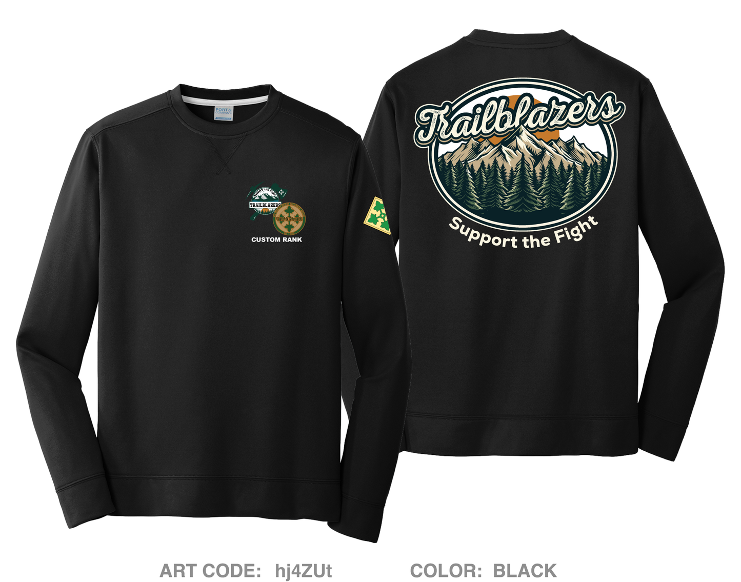 CUSTOM 4DSTB Fundraising Collection HI-Tech Performance Crewneck Sweatshirt - hj4ZUt