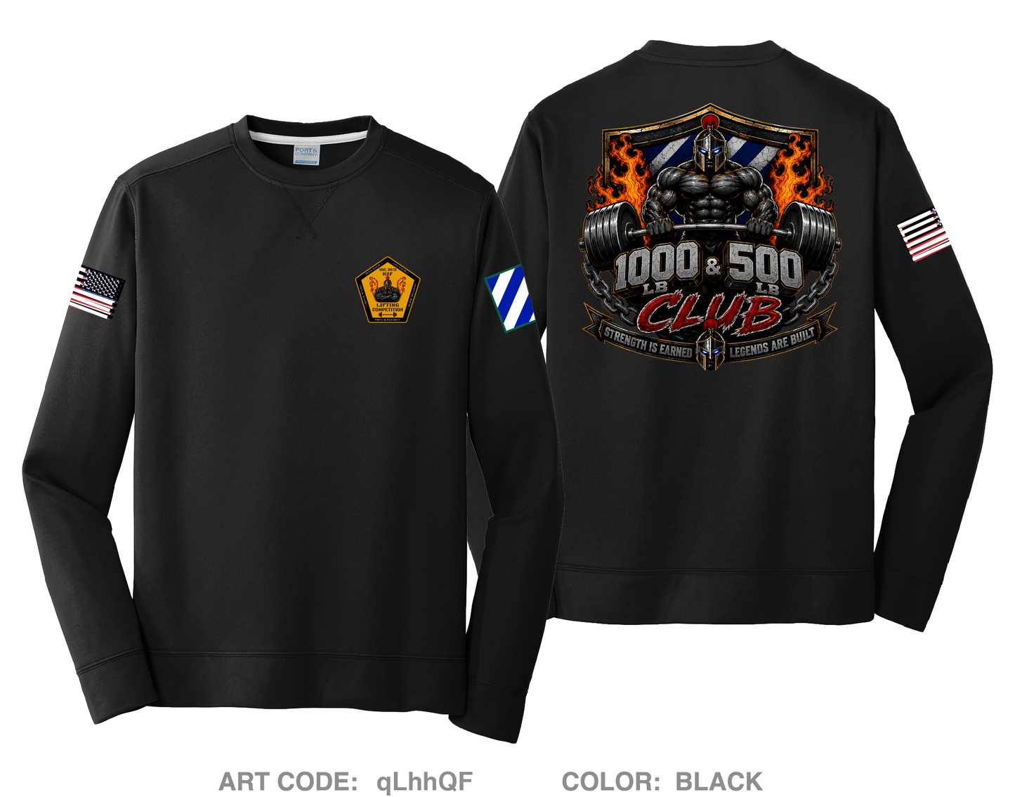 HHC, DSTB, 3DSB HI-Tech Performance Crewneck Sweatshirt - qLhhQF