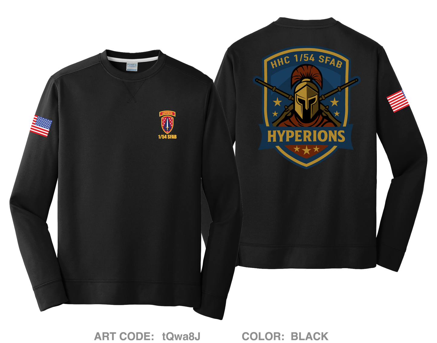 HHC 1/54 SFAB Hyperions HI-Tech Performance Crewneck Sweatshirt - tQwa8J