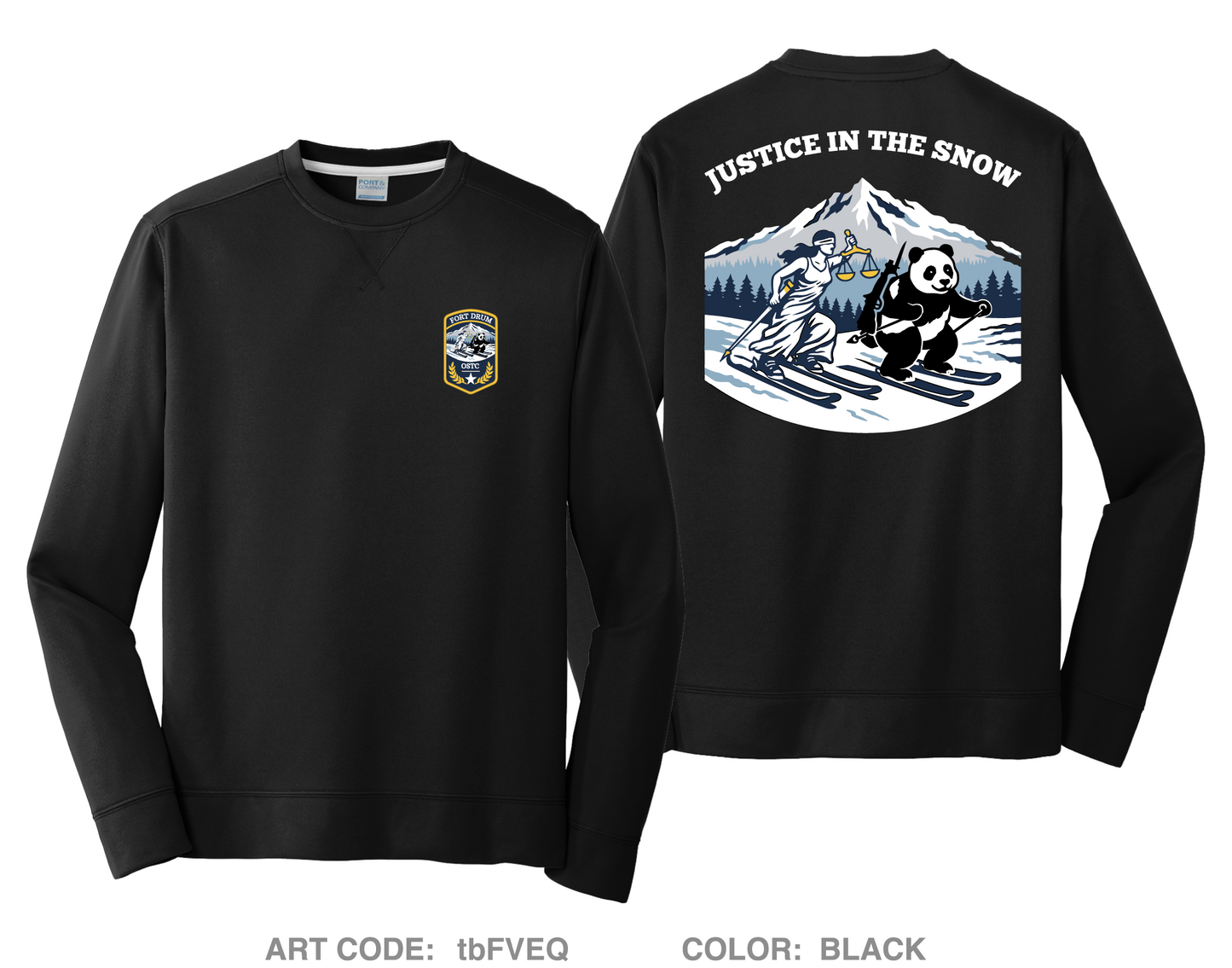 Office of the Special Trial Counsel at Fort Drum HI-Tech Performance Crewneck Sweatshirt - tbFVEQ
