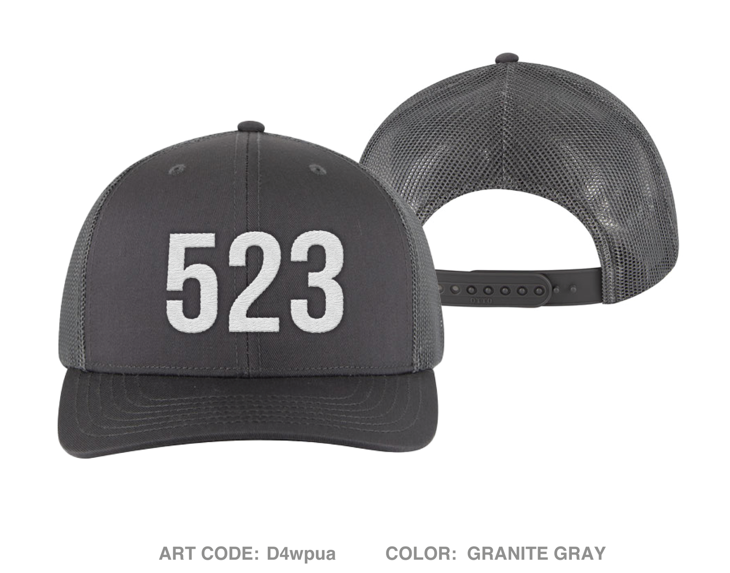 523rd ESC Embroidered Snapback Trucker Cap - D4wpua