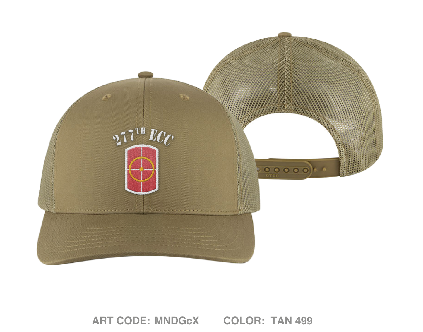 277th ECC Main Fundraising Collection Embroidered Snapback Trucker Cap - MNDGcX