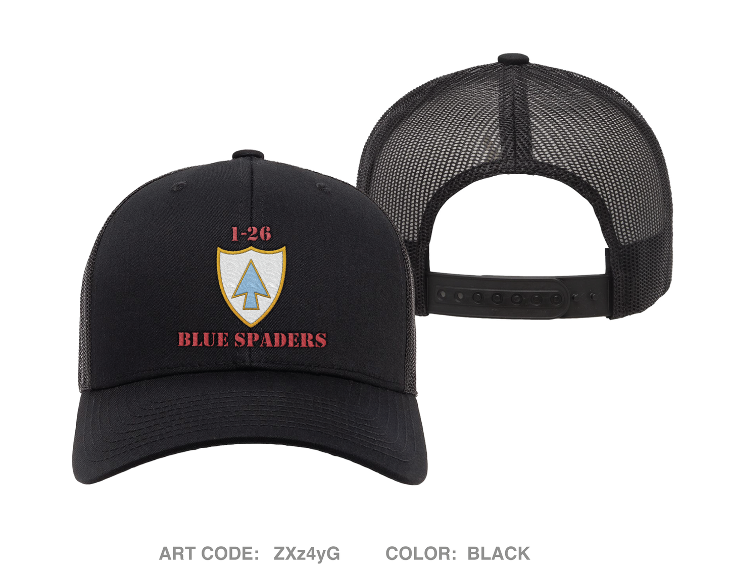 1 - 26 hhc 2nd but 101st airborne div Embroidered Snapback Trucker Cap - ZXz4yG