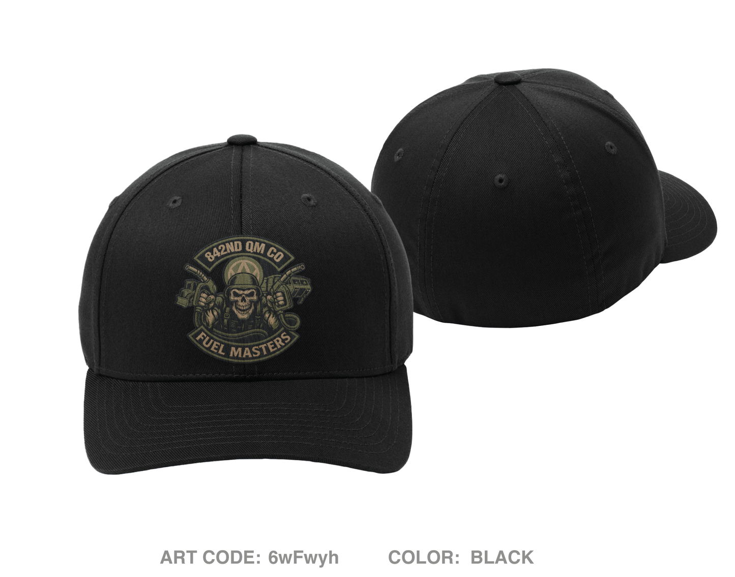 842 QM CO Embroidered Flexfit Cap - 6wFwyh
