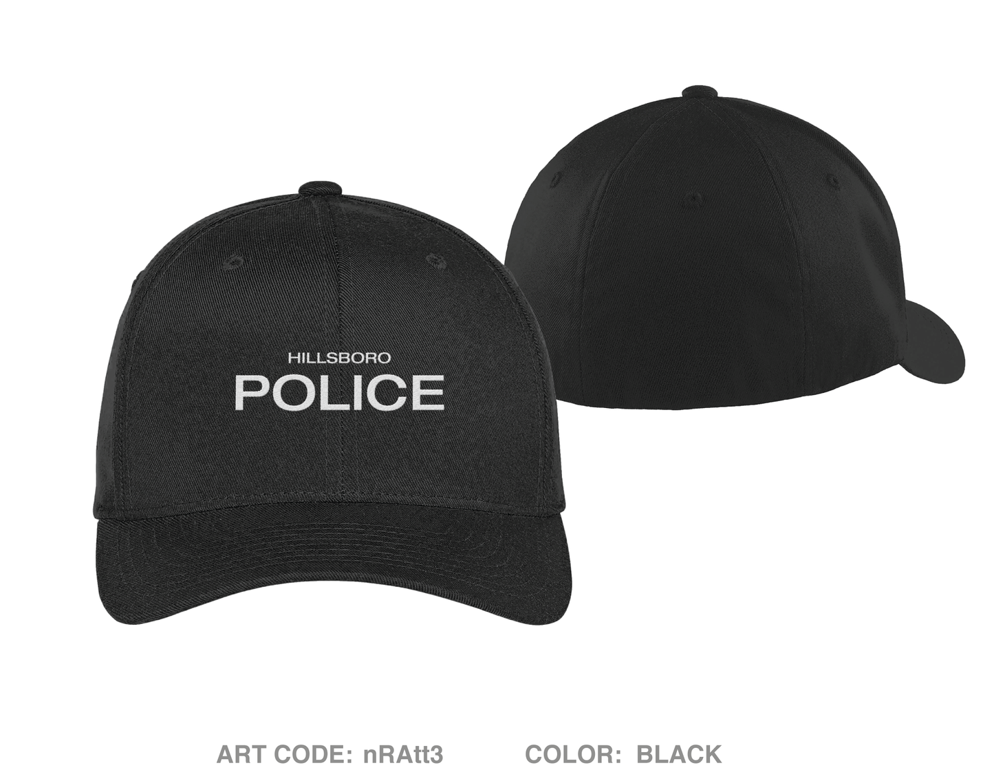 Hillsboro Police Department Embroidered Flexfit Cap - nRAtt3