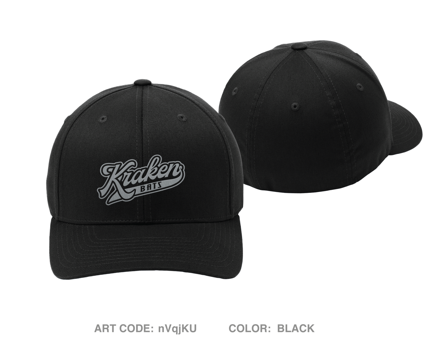 Kraken Bats Embroidered Flexfit Cap - nVqjKU