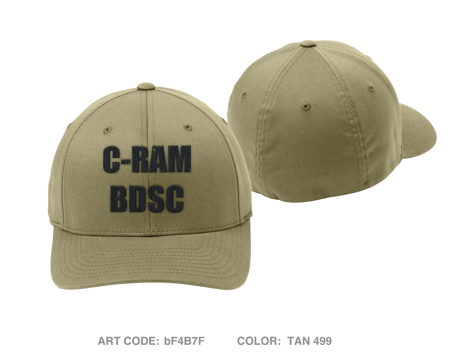 2nd PLT, C BTRY 2-44 ADA Embroidered Flexfit Cap - bF4B7F