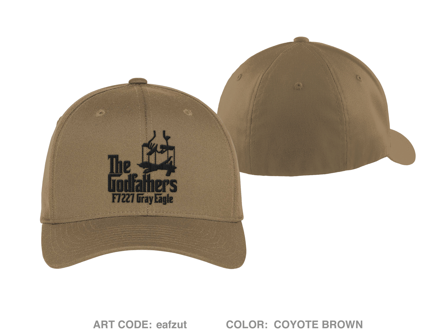 F/227 GODFATHERS Embroidered Flexfit Cap - eafzut
