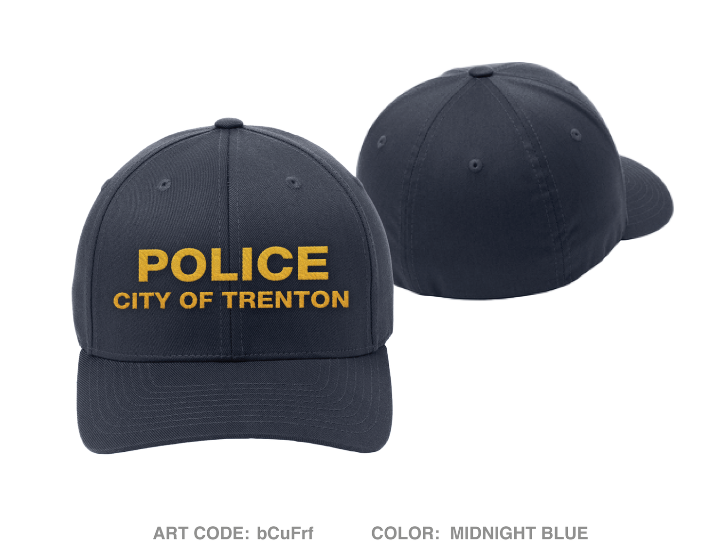 Trenton Police Department Embroidered Flexfit Cap - bCuFrf