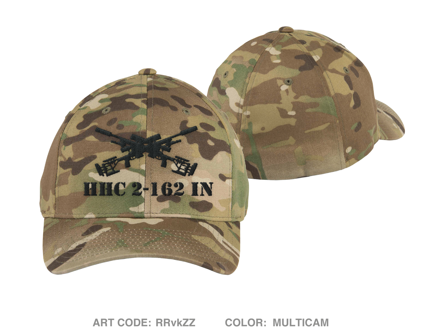 Recon Sniper Platoon HHC 2-162 IN Embroidered Flexfit Cap - RRvkZZ
