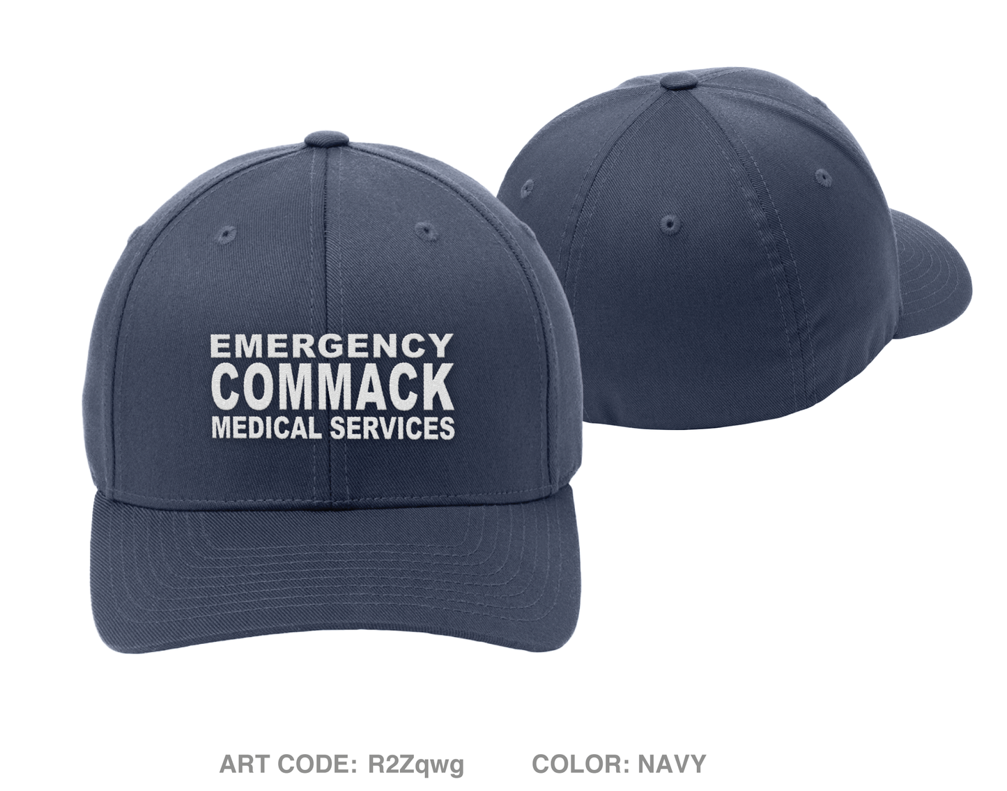 Commack Ambulance Embroidered Flexfit Cap - R2Zqwg