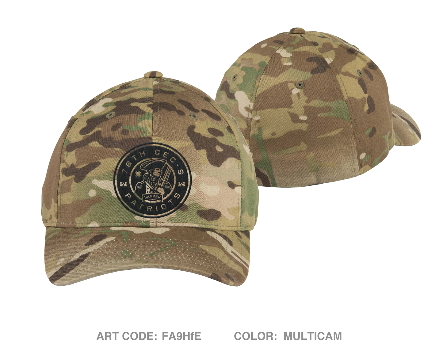 76th CEC-S Patriots Embroidered Flexfit Cap - FA9HfE