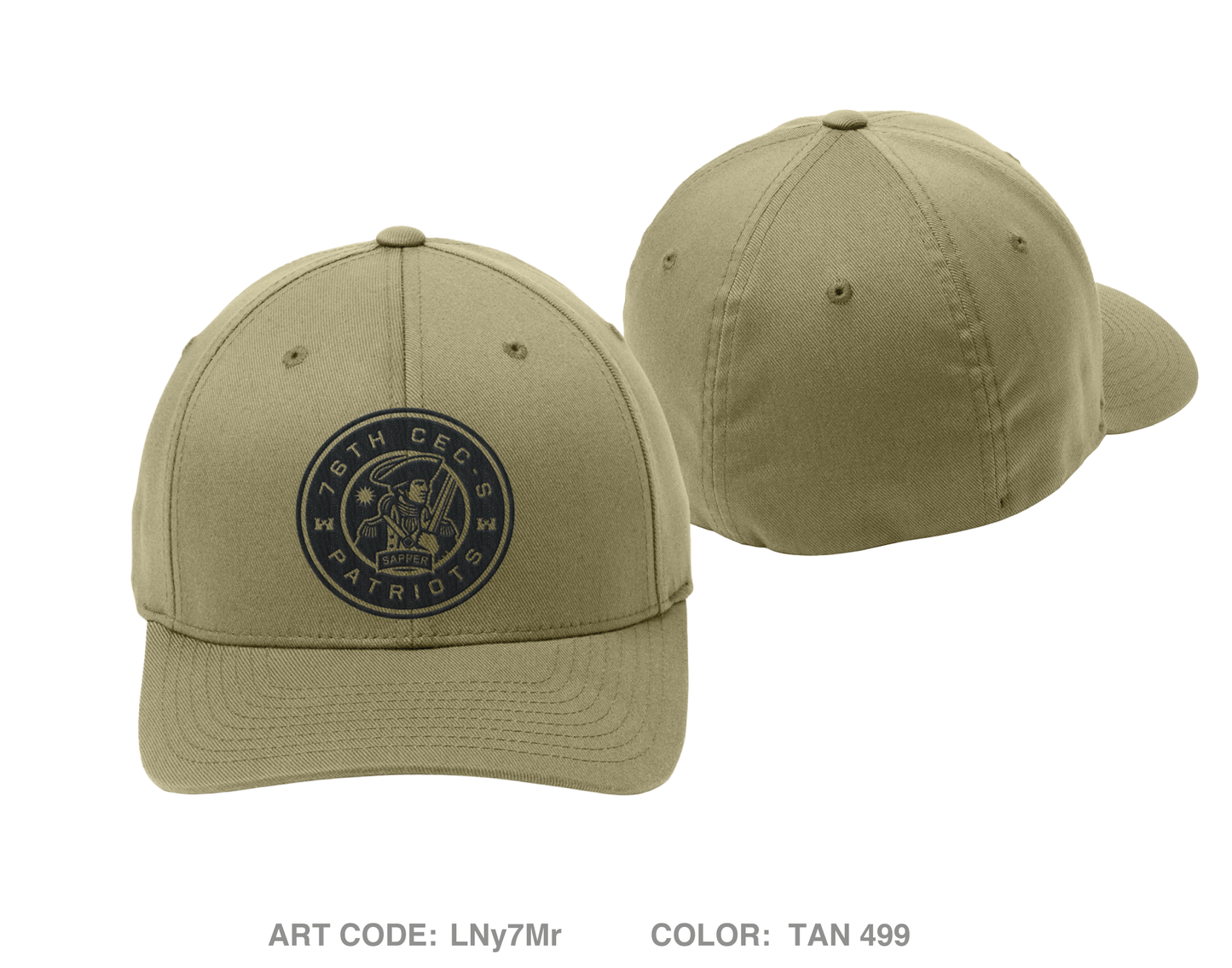 76th CEC-S Patriots Embroidered Flexfit Cap - LNy7Mr