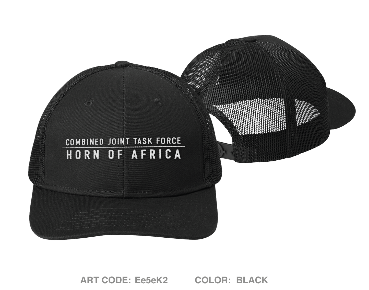 CJ-35 Crisis Response, CJTF-HOA Embroidered Snapback Trucker Cap - Ee5eK2