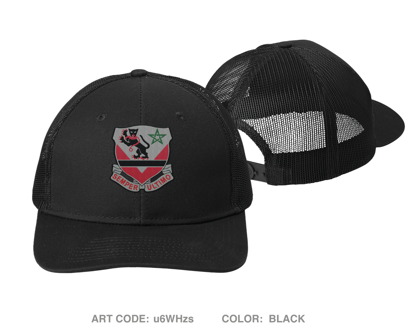 16th Engineer Battalion, 1-1AD Embroidered Snapback Trucker Cap - u6WHzs