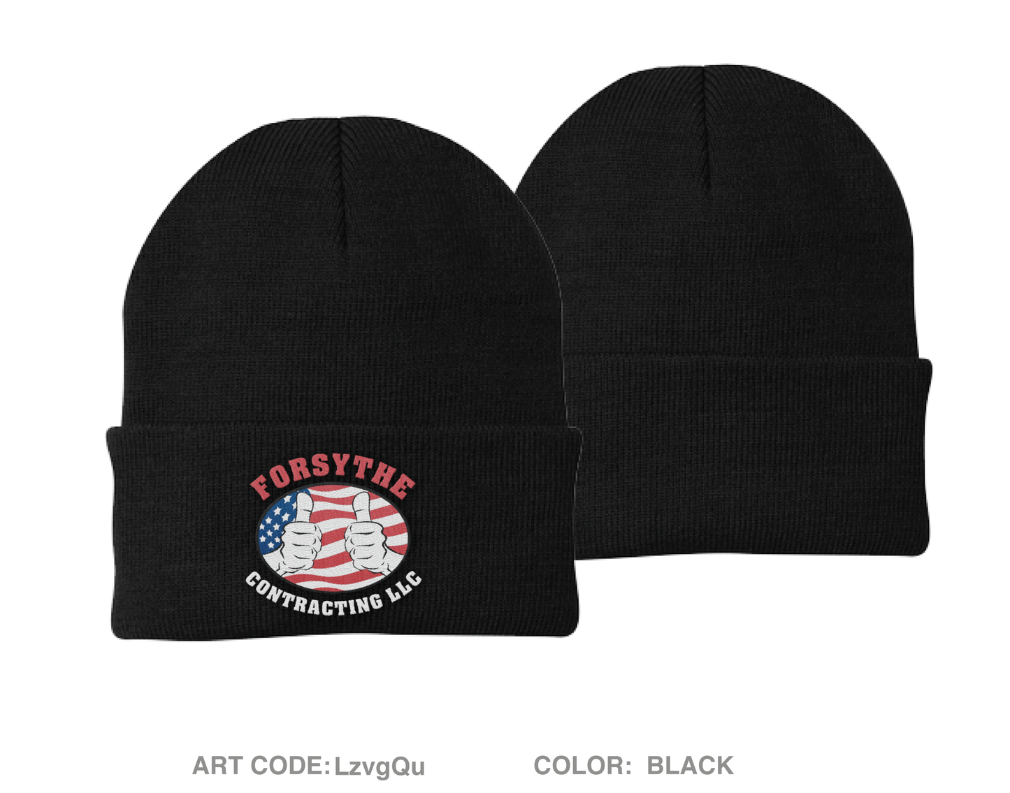 Forsythe Contracting LLC Embroidered Knit Beanie - LzvgQu
