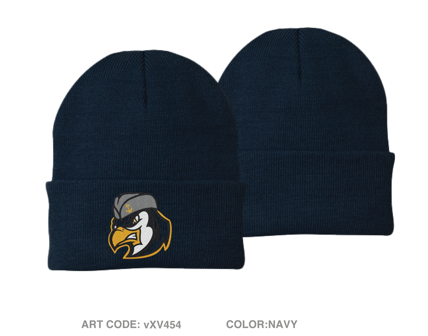 Seaford High School NJROTC Embroidered Knit Beanie - vXV454