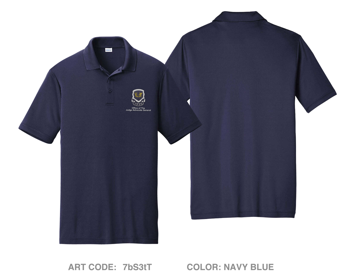 Office of The Judge Advocate General Embroidered Performance Men's SS Polo - JBS3TT