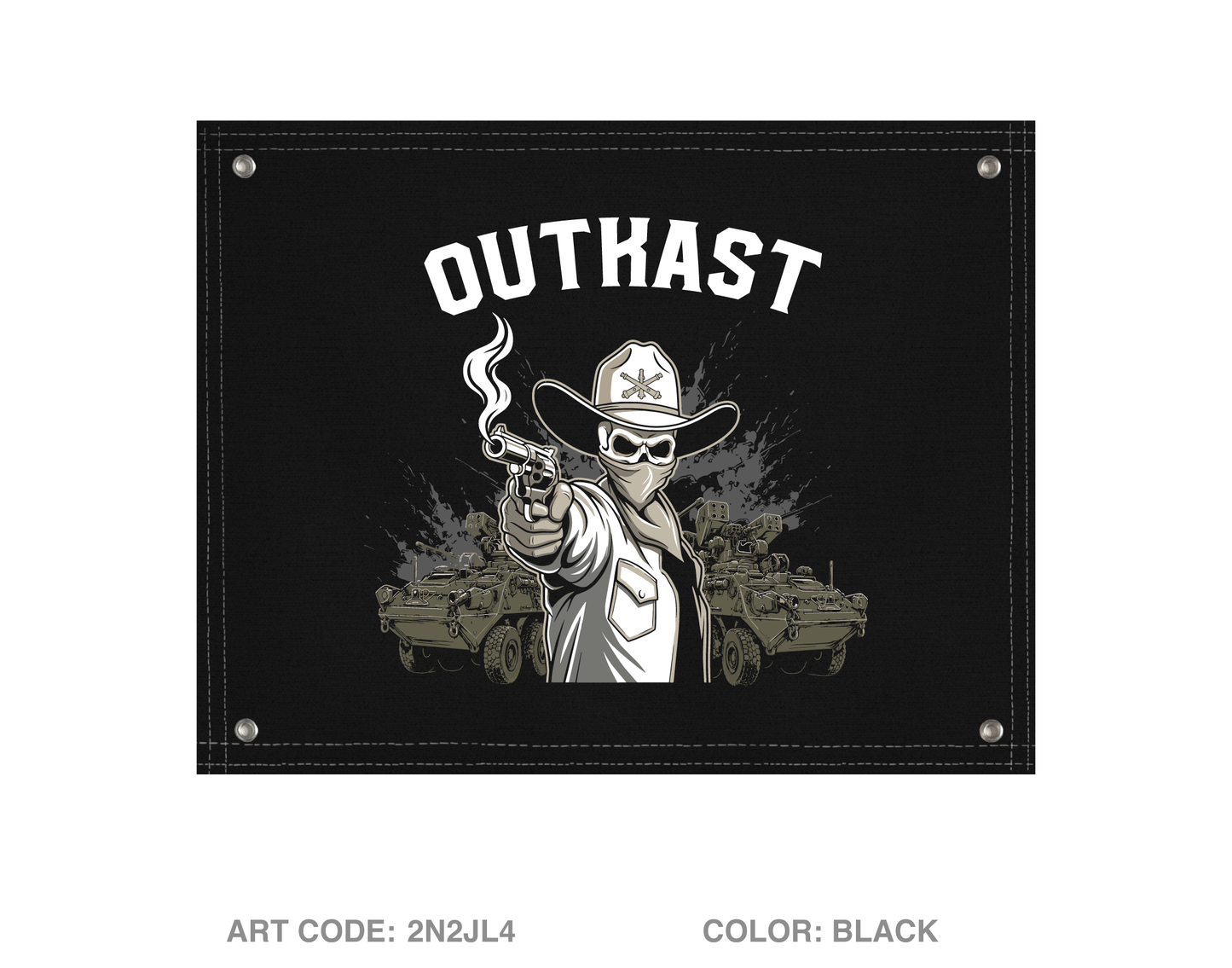 5-4 ADAR 2nd PLT ALPHA BTTRY Fundraising Collection Banner Flag - 2N2JL4