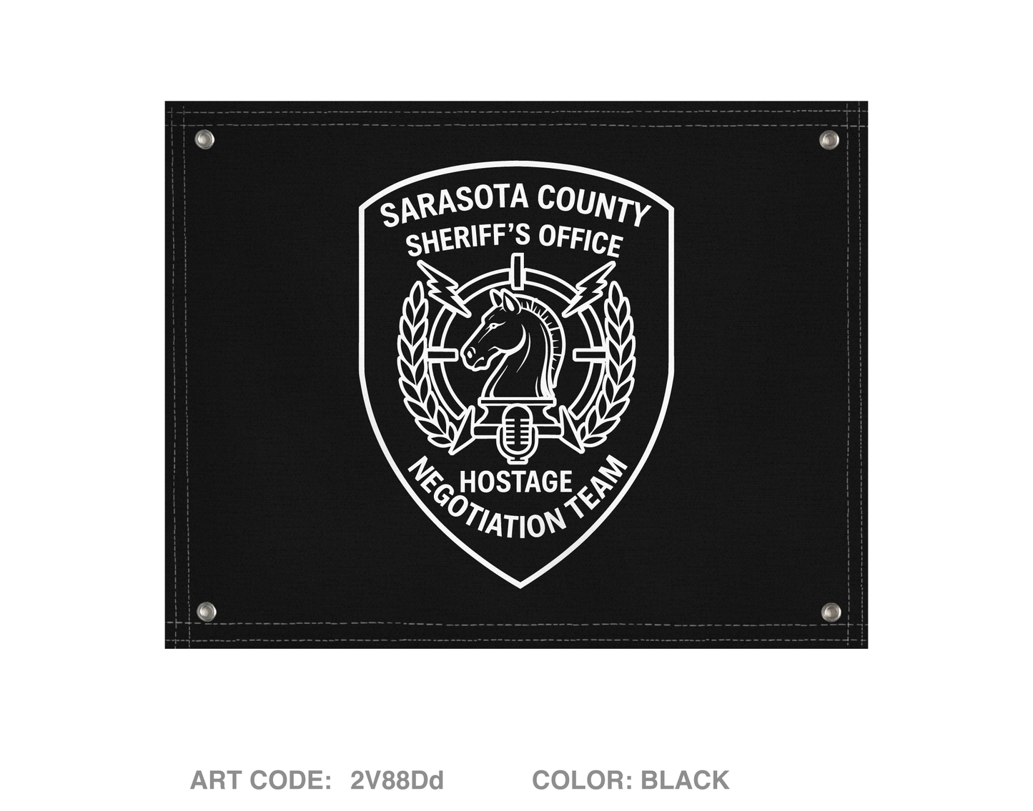 Sarasota County Hostage Negotiations Team Banner Flag - 2V88Dd