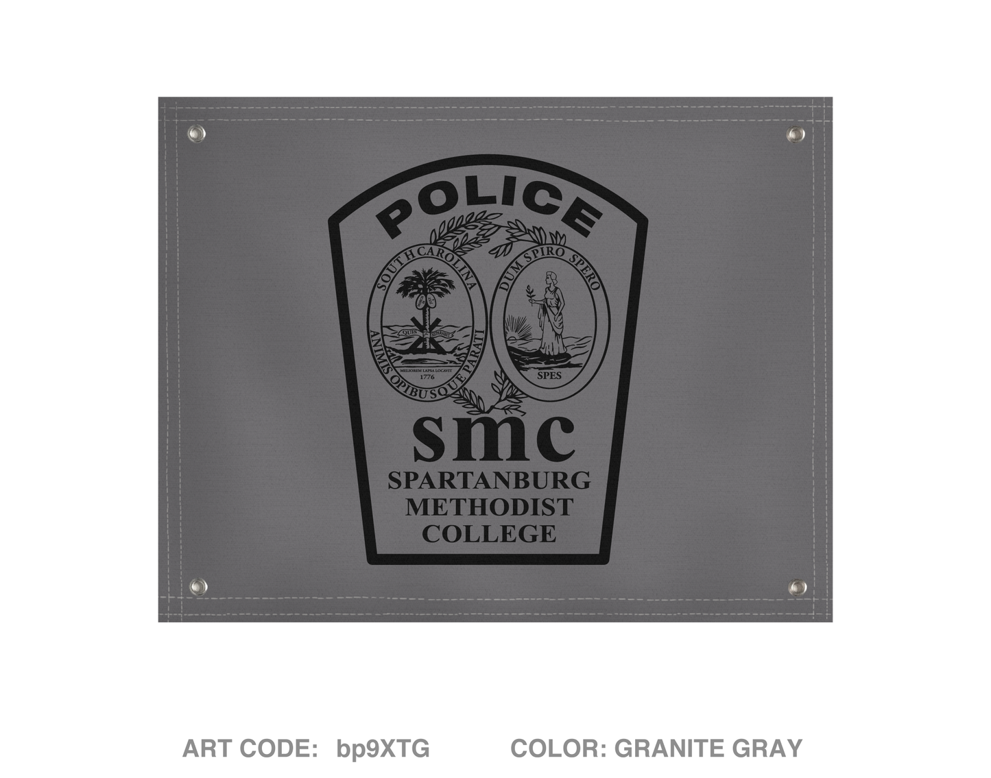 Spartanburg Methodist College Police Banner Flag - bp9XTG