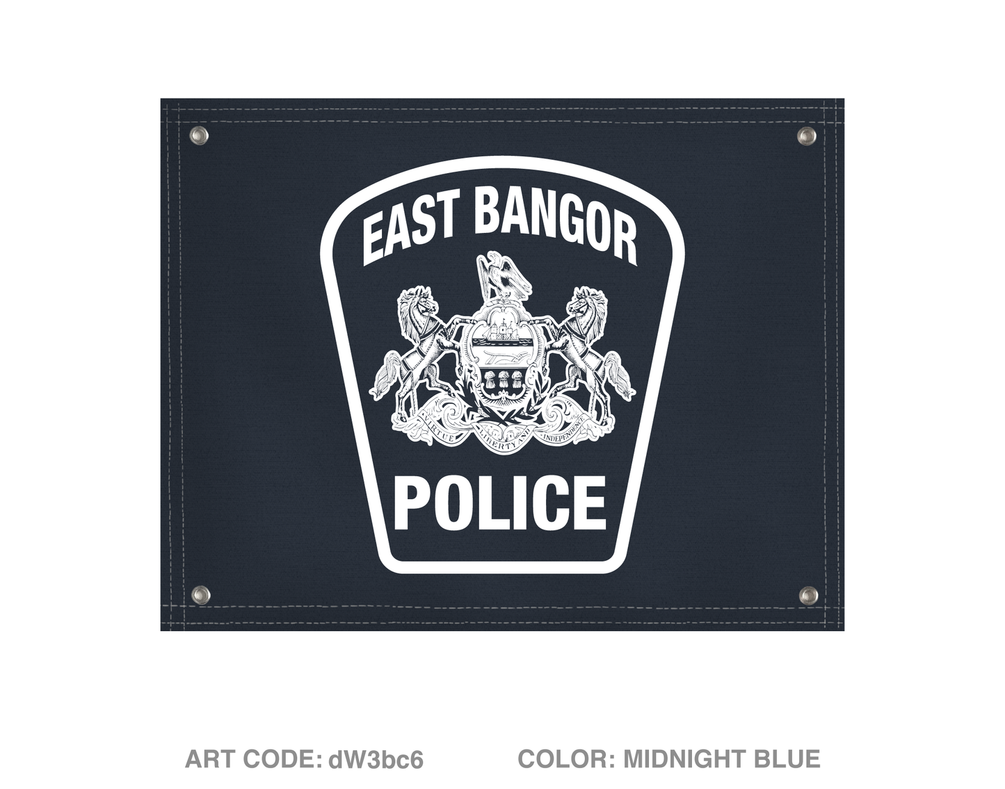 East Bangor PD Banner Flag - dW3bc6
