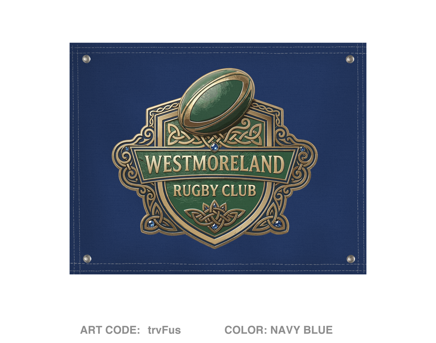 Westmoreland Rugby Club Banner Flag - trvFus