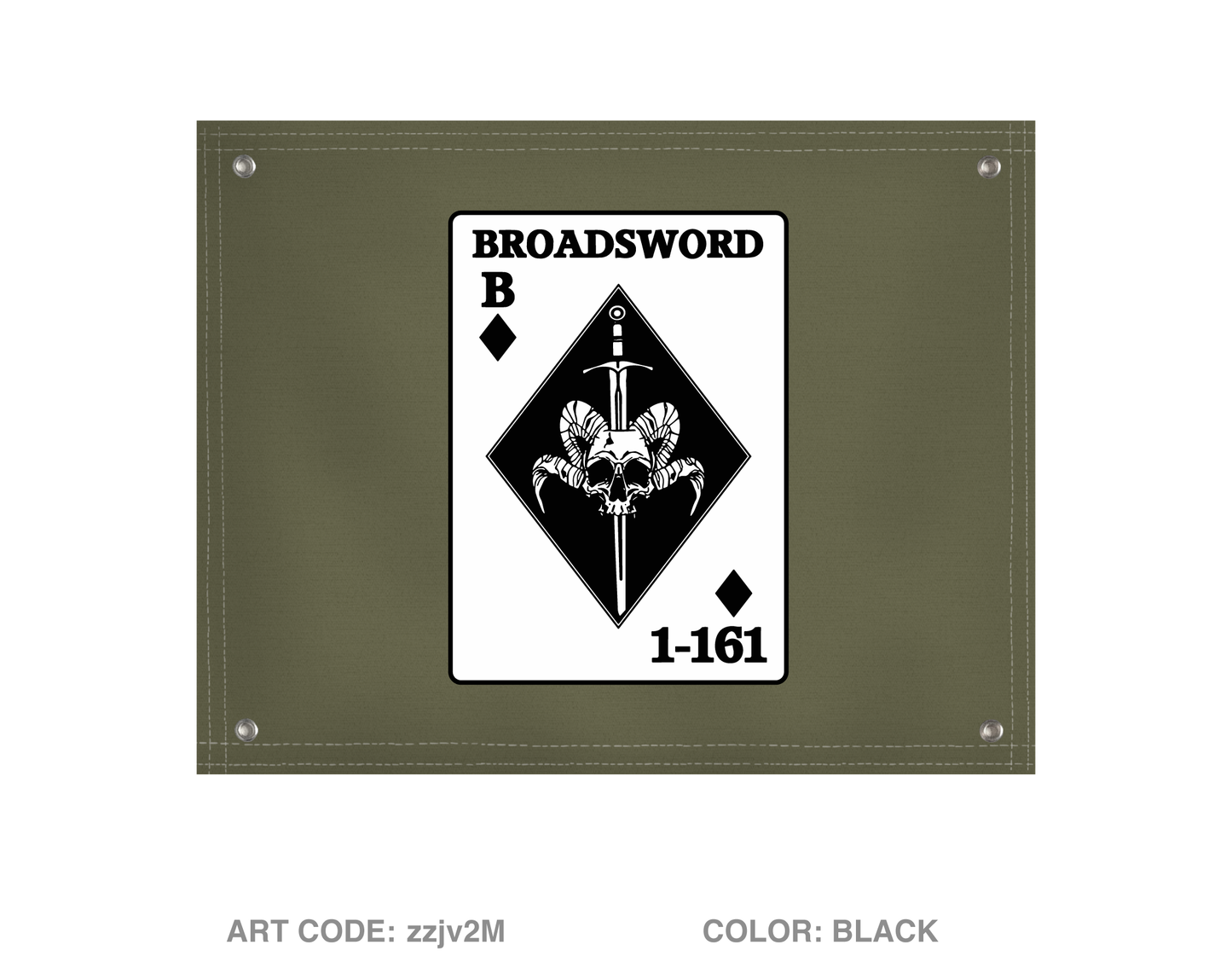 BOLD COMPANY, 1ST BN 161ST INFANTRY REGIMENT Banner Flag - zzjv2M