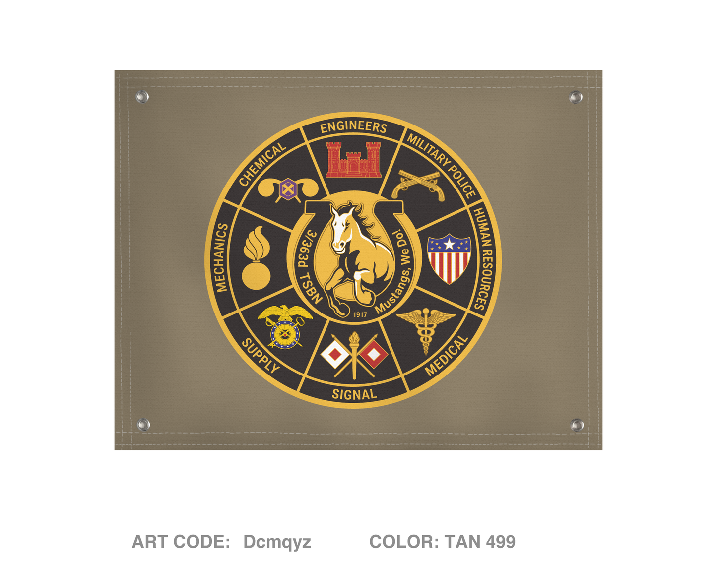 3/363d TSBN Banner Flag - Dcmqyz