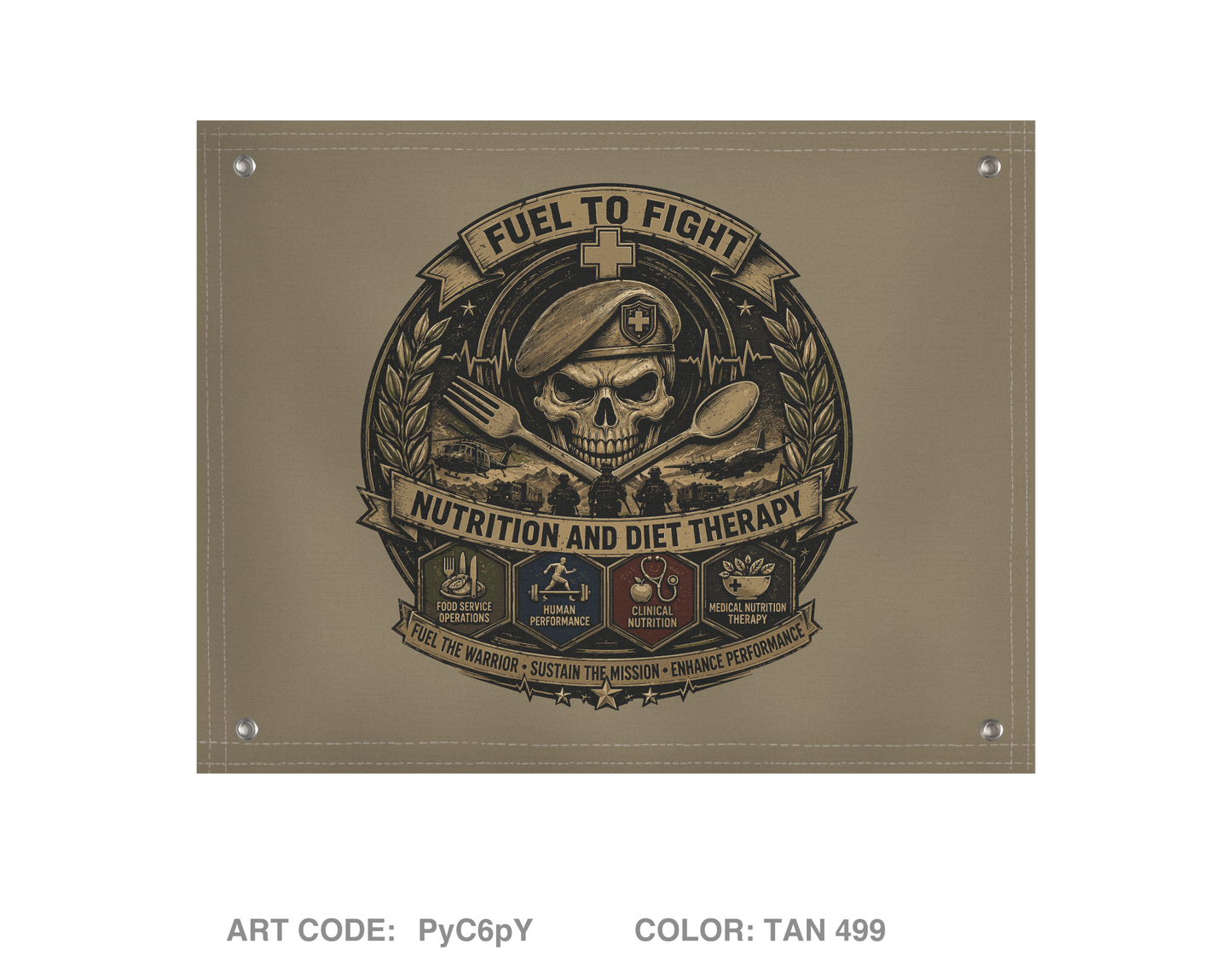 C CO 264th MED BN Banner Flag - PyC6pY