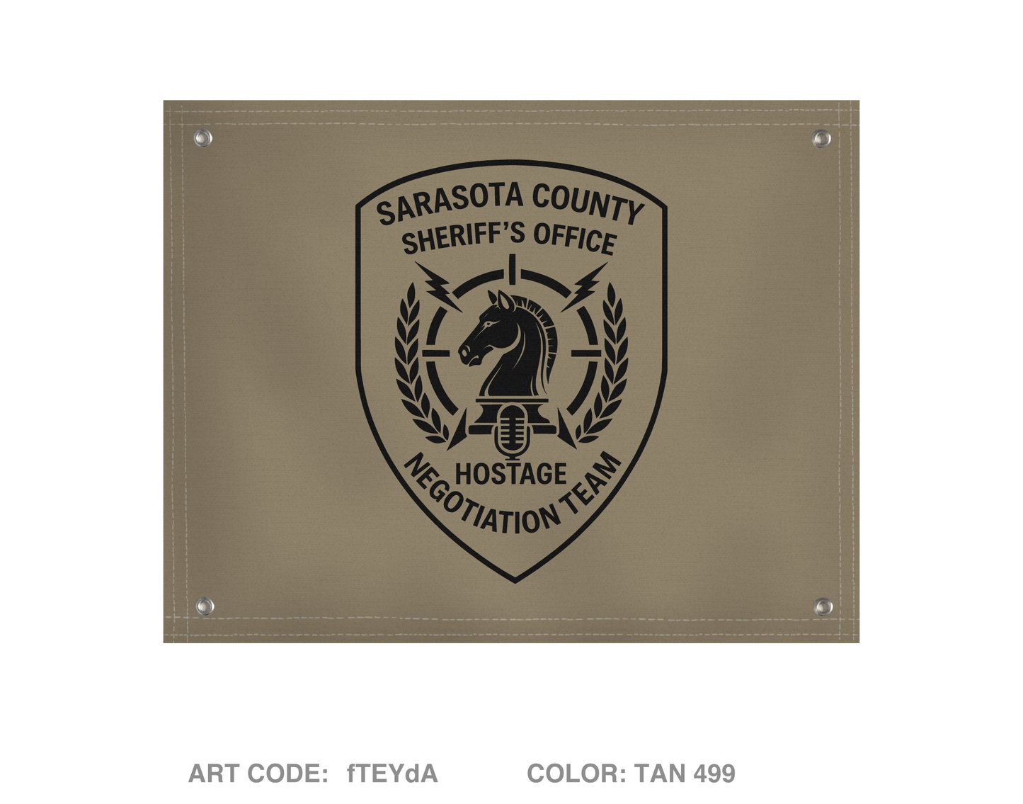 Sarasota County Hostage Negotiations Team Banner Flag - fTEYdA